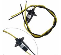 anillo eléctrico del colector del anillo colectando de 2Wires 15A con poco ruido y estructura compacta para el uso del generador de la turbina de viento