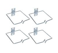 Anillo en D para gestión vertical de cables 1U 8 cm en estantes de armario con tuercas de jaula [4 unidades]