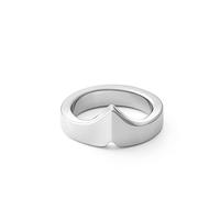 Anillo ergonómico de acero inoxidable para el pene y los testículos, pulido, de metal, ergonómico, joya íntima para hombres (BS-173)