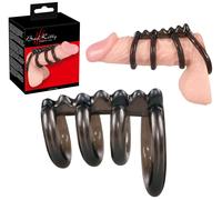 Anillo fálico retardante doble pene cock anillo vaina fálica mejor erección