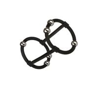 Anillo fálico retardante mejor erección doble anillo de acero de silicona