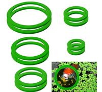 Anillo flotante para acuarios | Anillo de alimento para peces, 10 piezas anillo de soporte para peces de acuario, dispensador de alimentos para plantas de coral, mantiene sus plantas en su lugar y