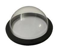 Anillo flotante para plantas, forma de cúpula, color corral, 5.91 pulgadas evita perturbaciones de la corriente de agua, mantiene las plantas y los alimentos en su lugar, anillo de alimentación de