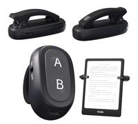 Anillo giratorio bidireccional para Kindle Paperwhite Oasis iPad | Pad Kindle Page Turner Remote Accesorios para cámara de grabación de vídeo y obturador selfie, con una funda rígida portátil