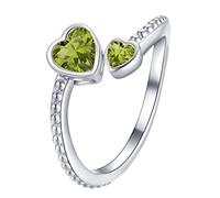 Anillo giratorio de 12 piedras natales para la ansiedad, descompresión, anillo de cumpleaños para ella, anillo de doce piedras natales, anillo de apertura ajustable, anillos de croissant para mujer,