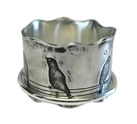 Anillo giratorio de plata con pájaros en un alambre, anillo giratorio de plata antigua para mujer, anillo giratorio para alivio de la fatiga, regalo de joyería, Siehe Beschreibung, Ver descripción