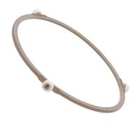 Anillo Giratorio Marrón para Plato de Microondas, ABS 198 MM | Base Estable de Tres Ruedas, Montaje sin Herramientas, para Cocina y Uso Diario Bandeja de Vidrio