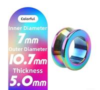 Anillo guía de carrete de pesca optimizado para una fricción mínima y un funcionamiento silencioso, compatible con una amplia gama de diámetros exteriores de carrete de 10,7 mm a 120 mm (multicolor)