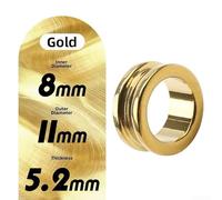 Anillo guía de carrete de pesca optimizado para una fricción mínima y un funcionamiento silencioso, compatible con una amplia gama de diámetros exteriores de carrete de 10,7 mm a 120 mm (dorado-D)