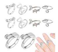 Anillo guía de hilo, anillo de ganchillo, anillo de ganchillo, guía de hilo de ganchillo, 10 piezas de anillo tensor de punto, accesorios de ganchillo, para mujer y principiante