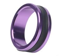 Anillo guía de línea de pesca de aluminio que ayuda a mantener la integridad del nudo mientras reduce la fatiga de la mano durante el uso repetitivo (2 piezas moradas)