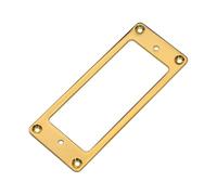 Anillo Humbucker for pastilla de Base plana de Metal, estilo Mini, 2 uds., for montaje de guitarra eléctrica, marco interior, 69mm x 29,2mm, cromado/negro/dorado(Gold 2Pcs)