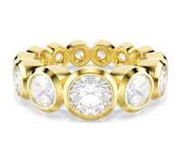Anillo Imber, Tallas redondas combinadas, Blanco, Acabado en oro de 18 quilates 60