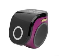 Anillo inteligente ajustable con contador digital impermeable de 4 dígitos para seguimiento de oración o conteo, cómodo ajuste ABS en oro rosa (rojo)