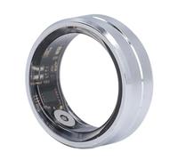 Anillo Inteligente, Anillo de Fitness Bluetooth Resistente Al Agua IP68 para Android e iOS, Rastreador de Salud Recargable para Hombres y Mujeres, Control (Silver)