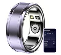 Anillo Inteligente Anillo De Rastreador De Salud, Smart Ring Tracker Monitorear La Frecuencia Cardíaca Temperatura Podómetro Datos Del Sueño, IP68 Waterproof Bluetooth Fitness Tracker Rings ( Color :