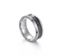 Anillo inteligente con detección de temperatura Su rey y su reina Anillos de acero al titanio para hombres mujeres Pareja Anillos San Valentín Regalo Joyería Operación fácil