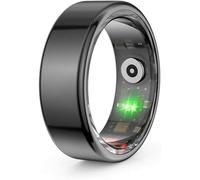 Anillo inteligente de monitoreo de salud, rastreador de sueño de oxígeno en sangre de frecuencia cardíaca, control táctil Bluetooth, IPX8 impermeable, ligero
