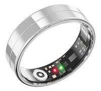 Anillo Inteligente de Salud, Monitoriza Automáticamente la Frecuencia Cardíaca, el Sueño, la Temperatura Corporal. 24/7. Anillos para Hombre y Mujer, sin Suscripción, para Android e iOS (Plata,11)