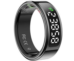 Anillo Inteligente Leotec Kör Mau Smart Ring Talla 10/ Ø20mm/ Notificaciones/ Frecuencia Cardíaca/ Negro