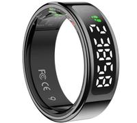 Anillo Inteligente Leotec Kör Mau Smart Ring Talla 9/ Ø19.1mm/ Notificaciones/ Frecuencia Cardíaca/ Negro