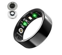 Anillo inteligente LONGLU para hombres y mujeres, anillo rastreador de actividad física con monitor de frecuencia cardíaca/presión arterial/oxígeno en sangre/sueño/deporte/impermeable IP68, rastreador