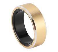 Anillo Inteligente Monitor de Ritmo Cardíaco Anillo de Presión Arterial, Anillo Inteligente Modos de Movimiento Múltiple IP68 a Prueba de Agua Dorado (8#)