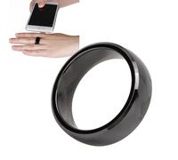 Anillo Inteligente NFC, Anillo de Dedo NFC de Cerámica Impermeable, Tecnología de Detección Redonda, Anillo Inteligente Portátil para Control de Acceso, Pago Electrónico,