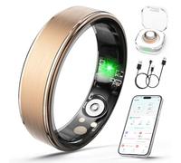 Anillo inteligente para mujeres y hombres, anillo de seguimiento de salud y fitness con frecuencia cardíaca, monitor de sueño, oxígeno en sangre, HRV, estrés, calorías, pasos, anillo de salud