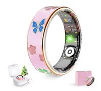 Anillo inteligente para mujeres y hombres, anillos de pareja, anillo de fitness, rastreador de anillos de salud con monitor de frecuencia cardíaca, anillo de sueño, anillo lindo, anillo de paso, para