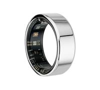 Anillo Inteligente, Podómetro, Frecuencia Cardíaca, Oxígeno en Sangre, Rastreador de Sueño, Anillo de Salud con Compartimento de Carga, Compatible con iOS y Android(Silver,10#)