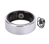 Anillo Inteligente Rastreador de Salud Conexión Bluetooth IP68 Anillo de Fitness para Dormir a Prueba de Agua con Control de Gestos Conteo de Pasos para Mujeres Hombres Plata (Size 9(ID 18.9mm /