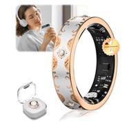 Anillo inteligente y funda de carga inalámbrica 2026 【0% tasa de error - 30% más de precisión】【Salud automática 24/7 - 8 métricas (± 2%)】Monitoreo del sueño, SpO2 portátil, compatible con Android e