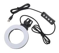 Anillo LED de 4 Pulgadas, Práctico, Práctico, Confiable, Duradero, Luz de Relleno de 3 Colores para Educación en Línea, Reuniones en Línea y Videos en Vivo