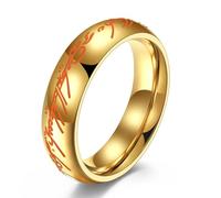 Anillo luminoso acero inoxidable 6 mm para hombre y mujer.