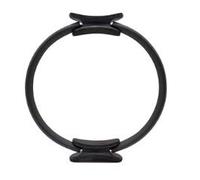 Anillo mágico de Pilates con doble asa para yoga | Anillo de fitness para interior de muslo para hombre y mujer | Círculo de yoga de resistencia (negro, talla única)