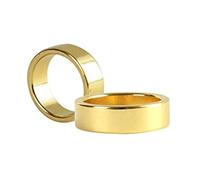 Anillo magnético grabado PK trucos mágicos mago aparecer desaparecer magia primer plano accesorios de calle ilusiones trucos utilería mentalismo (dorado, 21 mm)