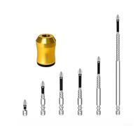 Anillo Magnético para Destornillador: Potenciador de para puntas Antideslizante Aleación Aluminio 6 Brocas Incluidas(C)