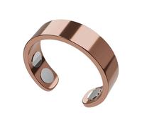 Anillo magnético para mujer, anillo de terapia magnética, anillo ajustable de acero inoxidable con potentes imanes, para reducir la ansiedad, mejor sueño, mejora el bienestar general, Metal, Sin