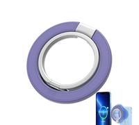 Anillo magnético para teléfono, soporte magnético extraíble de metal para teléfono | Soporte giratorio de mano, soporte móvil de doble anillo para la mayoría de teléfonos