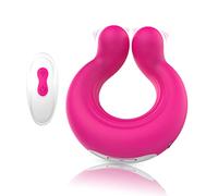 Anillo Masajeador con Control Remoto, 9 Modos de Vibración, Punto G, Recargable Impermeable Masajeador de Pezones, Masajeadores de Perineo para Parejas