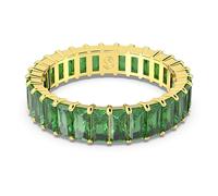 Anillo Matrix, Talla baguette, Verde, Acabado en oro de 18 quilates 55