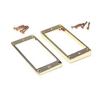 Anillo Metálico de Montaje para Pastilla Humbucker Dorado 2 Piezas | Repuesto para Guitarra Eléctrica, Metal, Decoración del Instrumento, Accesorio Gb301