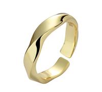 Anillo Mujer Anillo De Plata Con Forma De Onda Para Mujer,Chapado En Oro O Plata,Apilable,Con Diseño De Infinito Y Giro,Ideal Como Alianza De Boda Con Promesa De Eternidad Para Ella,Regalo De Joyer