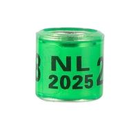 Anillo Multicolor for pie de Paloma con Pendientes con Palabra, Anillo Duradero de Calidad for Carreras de Palomas, Herramienta de Entrenamiento de Aves, 2024/2025, 100 Uds.(Green,Year 2025)