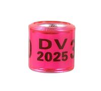 Anillo Multicolor for pie de Paloma con Pendientes con Palabra, Anillo Duradero de Calidad for Carreras de Palomas, Herramienta de Entrenamiento de Aves, 2024/2025, 100 Uds.(Rose Red,Year 2025)