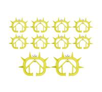 Anillo nasal para vacas - 10 piezas kit de destete para terneros, anillos nasales antisucción para animales de granja, diseño no penetrante, construcción de plástico fuerte | Soporte fiable en la