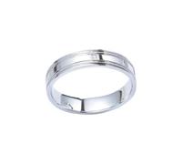 Anillo occidental, juego de anillos de boda con diamantes de oro blanco y Pt950, regalos para mujer, Z 1/2, Pt950, Diamante