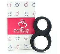 Anillo para el pene con anillo para testículos para mayor resistencia y estimulación - Doble funda para el pene para aumentar la erección - Juguete sexual de silicona - Juguete sexual de silicona