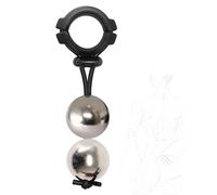 Anillo para el pene con peso, anillo para testículos, peso para testículos, anillo de bellota, ensanchador de bolas, anillo para pene, escroto, pene, bolas colgantes(2 Kugel 2.5CM)